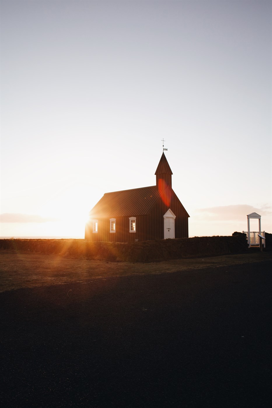 Midnight sun in Snaefellsnes